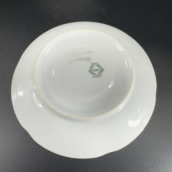 ROYAL OEG Austria VERAGOLD Gold Ivory Fine Porcelain Teacup And Saucer Set VTG - Picture 13 of 14